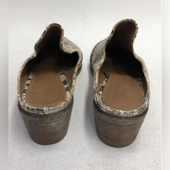 Frye Leather Melanie Snakeskin Embossed Mule - Picture 3 of 7